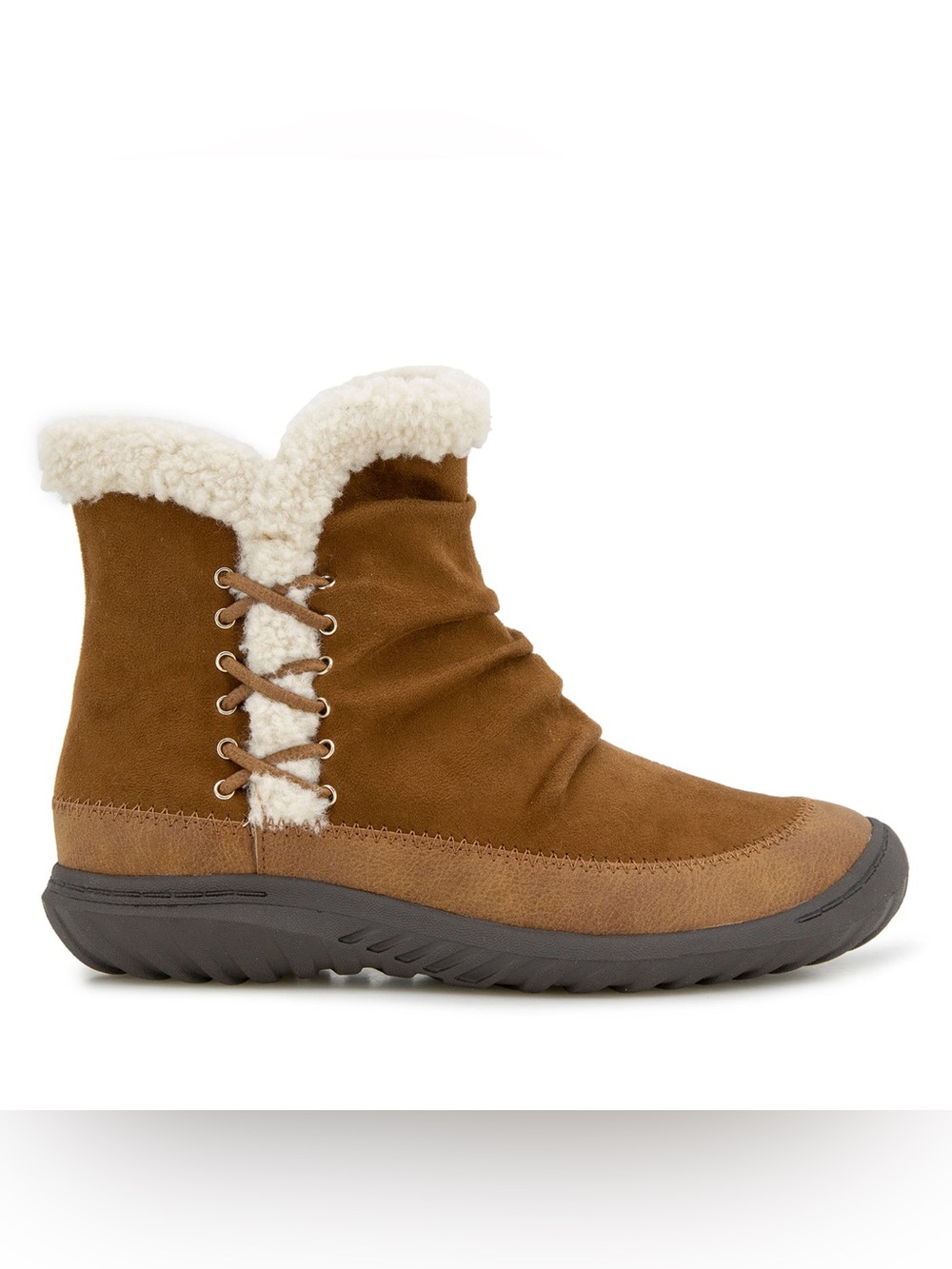 ♥️♥️JBU Womens Briar Cozy Casual Platform Bootie - Tan